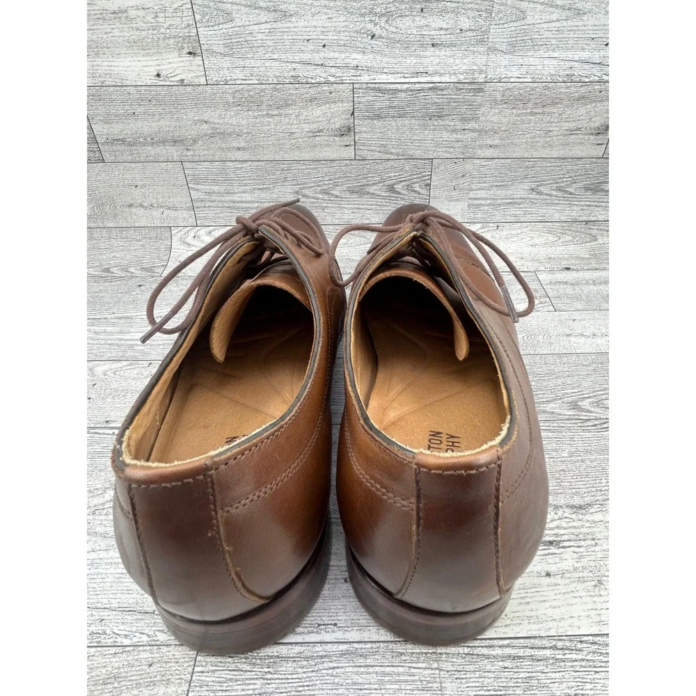 Johnston & Murphy Men Sz 11 M Brown Leather Cap Toe Oxford Dress Shoes‎ 20-5090
